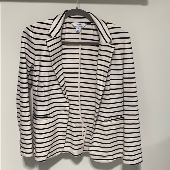 Old Navy Jackets & Blazers - White and black striped blazer